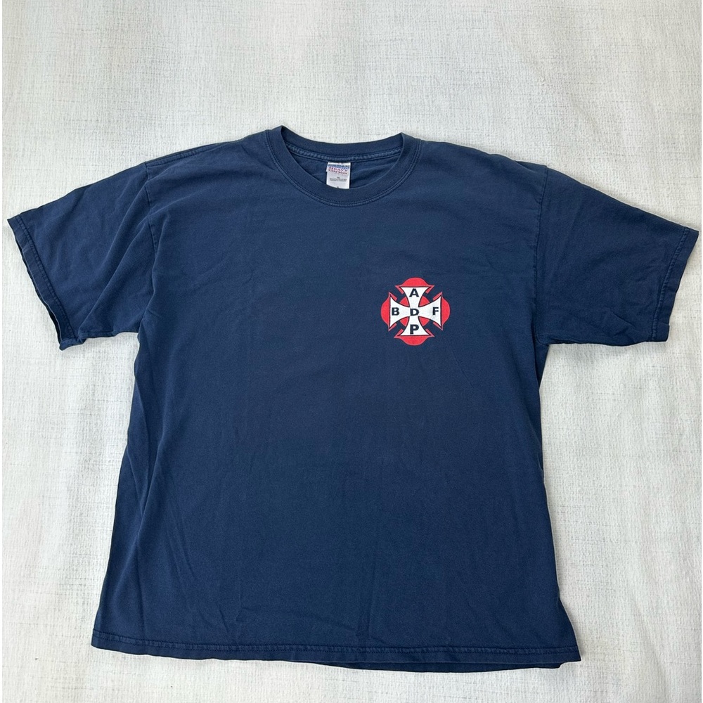 Incendie Navy Blue Short Sleeve Tee Size XL